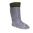 Cizme de cauciuc EVA, pentru pescuit/vanat cu captuseala, verde kaki, marimea 44, Jose Amorales 