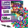Instalatie luminoasa de Craciun, exterior/interior, 500 LED, 8 moduri, multicolor, IP44, 25 m, Jumi