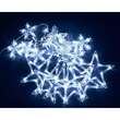 Instalatie luminoasa tip perdea, exterior/interior, 138 LED, 8 moduri, model stea, alb rece, IP44, 2.75 m, Jumi