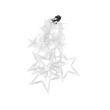 Instalatie luminoasa tip perdea, model stea mare, alb cald, 8 moduri iluminare, interior-exterior, IP44, 138 LED, 2.5 m