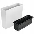 Jardiniera decorativa, Urbi Case, alb, set 2 buc, 58x18x49.8 cm