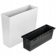 Jardiniera decorativa, alb, 58x18x49.8 cm, Urbi Case