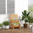 Jardiniera decorativa cu suport pentru plante cataratoare, lemn, 2 nivele, tip butoi, 45x45x80 cm