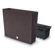 Jardiniera decorativa, imitatie ratan, maro, 58x18x49.8 cm, Rato Case