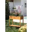 Jardiniera decorativa inaltata, cu raft inferior, lemn, 89x33x76 cm, Strend Pro