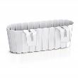 Jardiniera decorativa, suport plastic, alb, 4.9 L, 38.3x21.2x13 cm, Boardee Hook