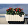 Jardiniera decorativa, suport plastic, alb, 4.9 L, 38.3x21.2x13 cm, Boardee Hook