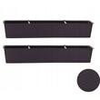 Jardiniera decorativa, Ratolla Case P, maro, set 2 buc, 68.5x17.3x15 cm