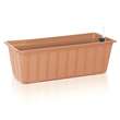 Jardiniera pentru flori cu sistem irigatie, 11 L, 60x18x14 cm, maro 