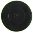 Jucarie pentru pisica, interactiva, tip farfurie, cu soricel, verde si negru, 25x6.5 cm