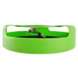 Jucarie pentru pisica, interactiva, tip farfurie, cu soricel, verde si negru, 25x6.5 cm