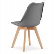 Scaun stil scandinav, Artool, Mark, PP, lemn, grafit, 49x43x82 cm