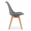 Scaun stil scandinav, Artool, Mark, PP, lemn, grafit, 49x43x82 cm
