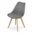 Scaun stil scandinav, Artool, Mark, PP, lemn, grafit, 49x43x82 cm