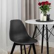 Set 4 Scaune stil scandinav, Artool, Kito, PP, lemn, negru, 46x54.5x80 cm
