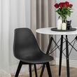 Scaun stil scandinav, Artool, Kito, PP, lemn, negru, 46x54.5x80 cm