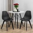Scaun stil scandinav, Artool, Kito, PP, lemn, negru, 46x54.5x80 cm
