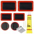 Kit pentru reparatii pana bicicleta, Springos, cu husa, petice, 14 piese, 12x8.5x3 cm