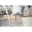 Scaun stil scandinav, Artool, Lago Velvet, catifea, lemn, gri, 48x43x74 cm