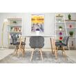 Scaun stil scandinav, Artool, Lago Velvet, catifea, lemn, gri, 48x43x74 cm