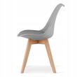 Scaun stil scandinav, Artool, Mark, PP, lemn, gri, 49x42x82 cm
