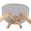 Scaun stil scandinav, Artool, Mark, PP, lemn, gri, 49x42x82 cm
