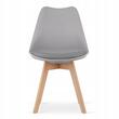 Scaun stil scandinav, Artool, Mark, PP, lemn, gri, 49x42x82 cm