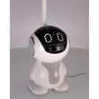 Lampa de birou, Jumi, model astronaut, lumina LED reglabila, brat ajustabil, alb, 11x32 cm