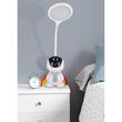 Lampa de birou, Jumi, model astronaut, lumina LED reglabila, brat ajustabil, alb, 11x32 cm