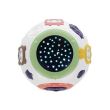 Lampa de noptiera cu proiector, muzicala, 4 moduri, 3xAA, mov si alb, 18x14 cm