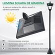 Lampa solara tip felinar pentru gradina, 1 LED, 18x18x160 cm