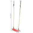 Leagan pentru copii, plastic, rosu, max 45 kg, 43x16.5x105/175 cm