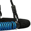 Leagan suspendat, cuib de barza, tip panza paianjen, negru si albastru, max 150 kg, 100 cm, Springos 