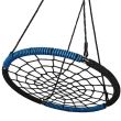 Leagan suspendat, cuib de barza, tip panza paianjen, negru si albastru, max 150 kg, 100 cm, Springos 
