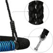 Leagan suspendat, cuib de barza, tip panza paianjen, negru si albastru, max 150 kg, 100 cm, Springos 