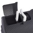 Litiera cu acoperis, usa batanta, filtru, antracit, 51x38x40 cm, Strend Pro 