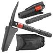 Lopata multifunctionala, model Survival, negru, 8 in 1, 36x28 cm, Strend Pro