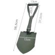 Lopata multifunctionala, pliabila, verde, 3 in 1, Isotrade
