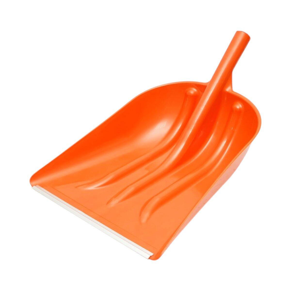 Lopata pentru zapada din plastic cu lama metalica, vedere din lateral