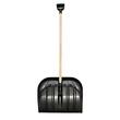 Lopata pentru zapada cu coada de lemn, protectie metalica, 45x39 cm