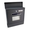 Cutie postala cu LED, numar de casa, suport ziar, culoare antracit