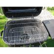 Gratar gradina/grill, dreptunghiular, cu roti, capac, raft, 57x45 cm 