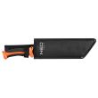 Maceta, inox, maner TPR+PP, model Survival, cu teaca, 40 cm, NEO 