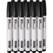 Marker permanent, 4 mm, alb, gros, set 12 buc, Richmann