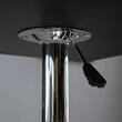 Masa bar/living, reglabila, blat MDF, metal, negru, 60x60x82-103 cm