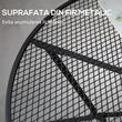 Masa gradina/terasa/balcon pentru exterior, rotunda, metalica, negru, 91x71.5 cm