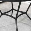 Masa gradina/terasa/balcon pentru exterior, rotunda, metalica, negru, 91x71.5 cm