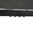 Masa gradina/terasa pentru exterior, aluminiu, blat sticla securizata, negru, 8 persoane, 180x80x72 cm