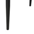 Masa pentru sufragerie/bucatarie + 4 scaune, metal, piele PU, blat sticla, negru, 120x70x75 cm
