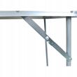 Masa pliabila gradina, camping, pescuit, Trizand, aluminiu, tip valiza, alb, 80x60x70 cm